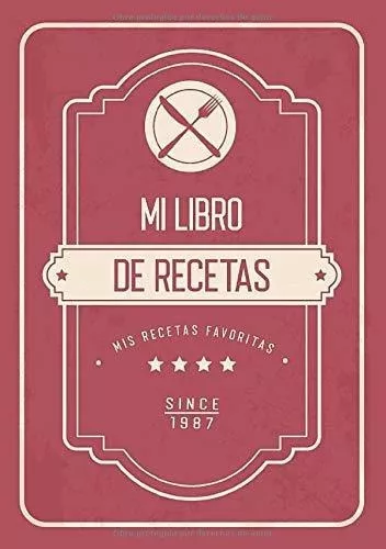Mi Libro De Recetas Libro De Recetas En Blanco, Mi, De Diarioc. Editorial  Independently Published En Español