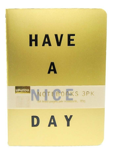 Imagem 4 de 5 de Kit 3 Cadernos Brochura Positividade P Bullet Journal Up4y