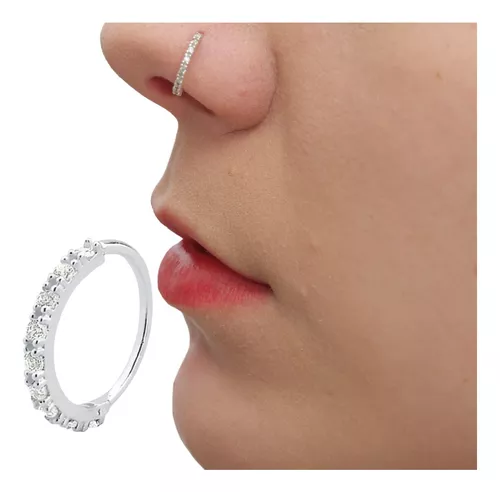 Piercing argolinha prata 925 nariz - Madame joias