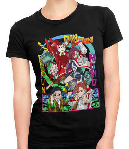Playera Unisex Estampado Anime Dan Dan Dan Turbo Abuela
