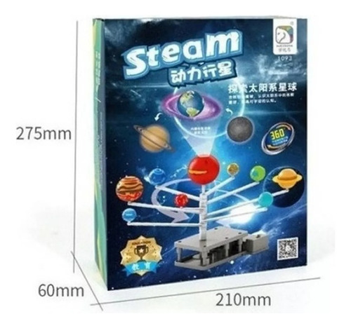 Y Kit De Modelo De Sistema Solar Proyector Planetario Diy