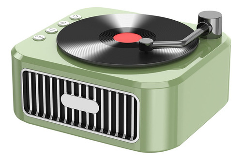 X Altavoz Bluetooth Retro Con Disco De Vinilo De Alta
