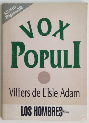 Vox Populi Villiers L'isle Adam Cuentos Biblioteca Página 12