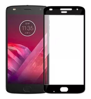 Cristal Templado Full Screen 2.5d Moto Z2 Play Cubre 100%