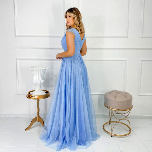 Vestidos Femininos Festa Longo Azul Serenity Madrinha Barato