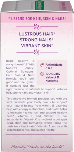 Imagen 2 de 4 de Vitaminas Para Cabello, Piel Y Unas (hair, Skin & Nails)