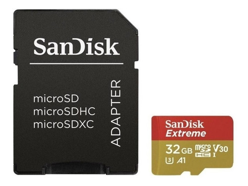 Imagen 3 de 4 de Tarjeta de memoria SanDisk SDSQXAF-032G-GN6AA Extreme con adaptador SD 32GB