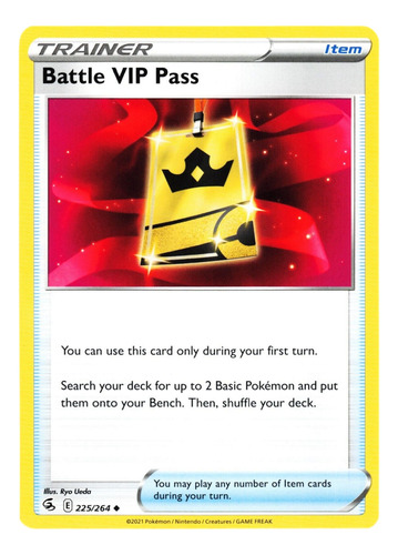 Pokémon Tcg Battle Vip Pass Fusion Strike 225/264 Ingles