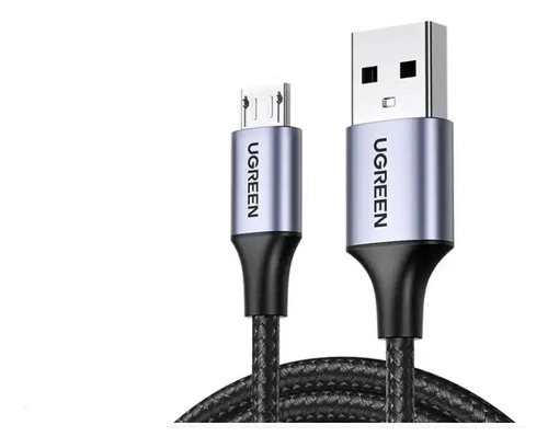  Cable Ugreen Carga Rápida Usb 2.0 A Micro Usb, 2m, Negro