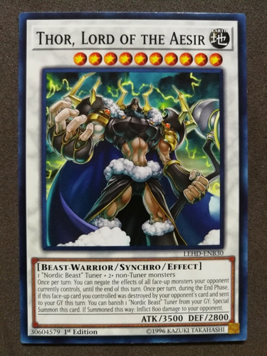 Yugioh Thor, Loki Y Odin Lord Of The Aesir (comun)