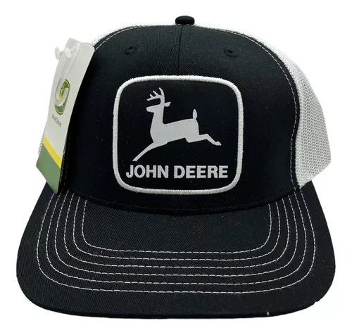 John Deere Gorra Original Dorada con Malla Azul y Alas John Deere