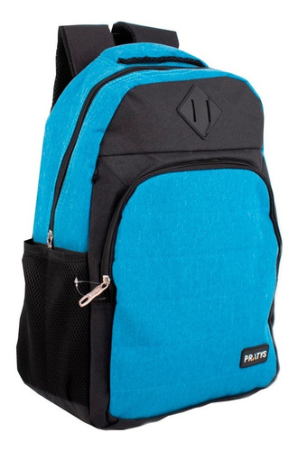 Mochila Urbana Resistente Reforzada Viaje Porta Notebook Color Celeste