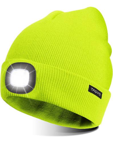 Tagvo Unisex Beanie With The Light, Usb Rechargeable Led Cap