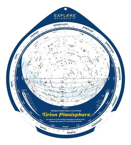 Tirion Guia De Mapa De Estrellas De Cielo Nocturno De Doble