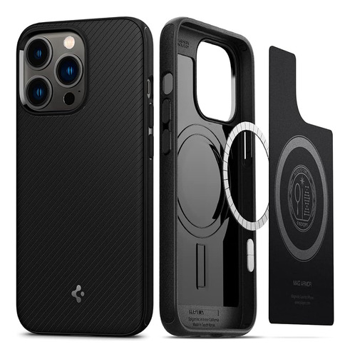 Funda Spigen Mag Armor Para iPhone 13 Pro - Negro