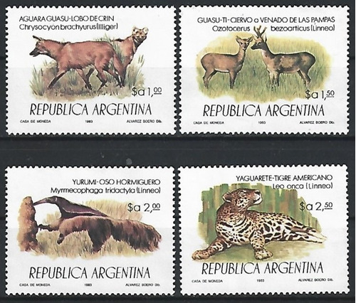 Filatelia - Argentina - Fauna Protegida