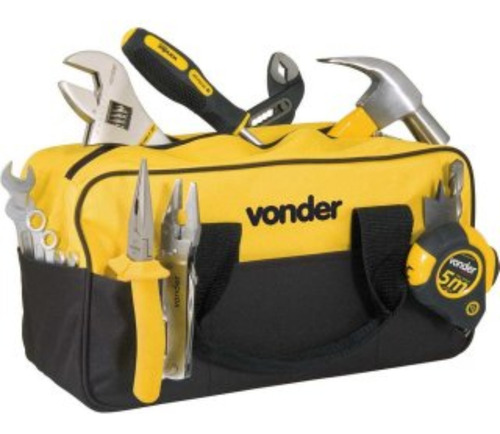 Bolsa Em Lona Para Ferramentas Bl-005 Com 8 Divisões Vonder Cor Amarelo