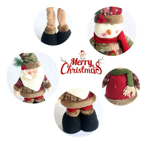 New Muñeca Elástica De Papá Noel, Decoración Navideña,