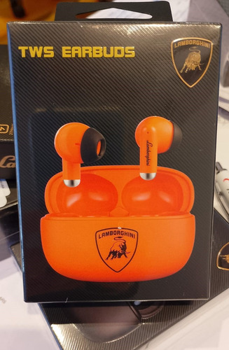 Auriculares Inalámbricos Lamborghini Lambo Bud Mini Lb-tws Color Naranja
