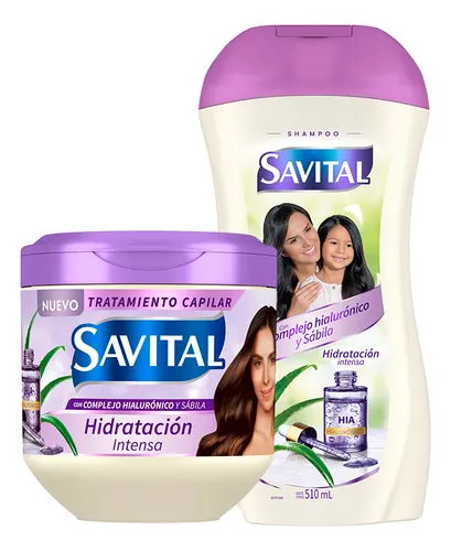 Shampoo+tratamiento Savital Complejo Hialuronico Y Sabila