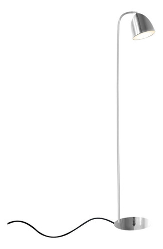 Lampara Minimalista De Pie Cabezal Luz Movil Cromada Led E27 Estructura Cromo