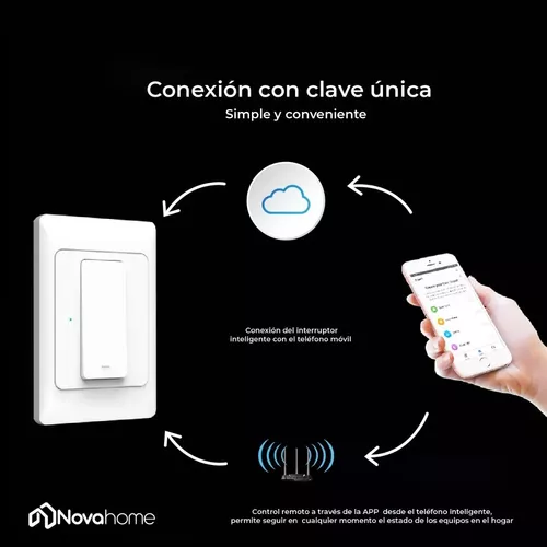 Interruptor De Luz Inteligente Wifi Triple Sin Neutro