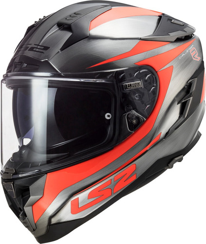 Casco Motociclista Ls2 Challenger Cannon Grs/nja Fluo 