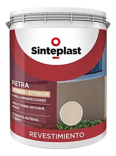 Recuplast Pietra Revestimiento Decorativo 30 Kg Sagitario Color Tostado Mediterraneo