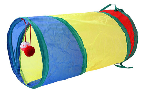 Tubo De TĂșnel Para Gatos Con Tienda De Pelota De Juego,
