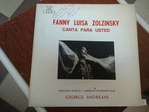 Vinilo 5222 - Fanny Luisa Zolzinsky Canta Para Usted 