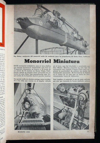 Imagen 4 de 5 de Antiguo Libro Mecánica Popular 1956 Encuadernado 47n 556