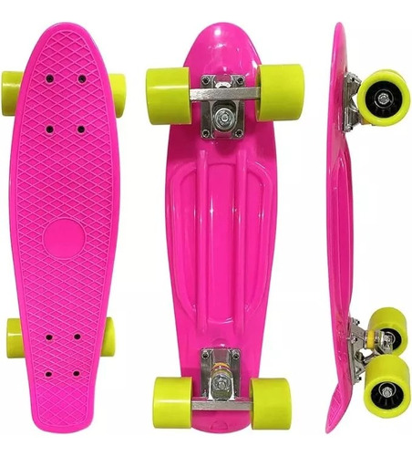 Skate Mini Cruiser Rosa Dm Radical