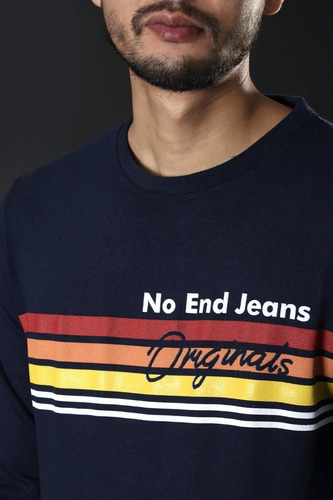 Imagen 3 de 3 de Buzo Estampado Originals Hombre No End 36064