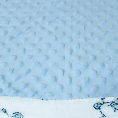 Cobija Para Bebe Calientita Frazada Suave Cobertor Infantil Felpa Azul