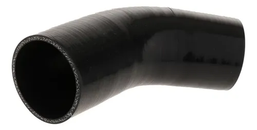 X AUTOHAUX 2.244 In 2.25 "ID 90 Grados Codo Silicona Reductor Manguera Acoplador De Manguera De Silicona Tubo Intercooler Negro Para Coche Intercooler Tubo De Admisión
