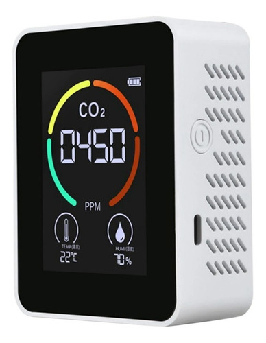 Medidor De Co2 Dioxido Carbono Humedad Termometro Alarma
