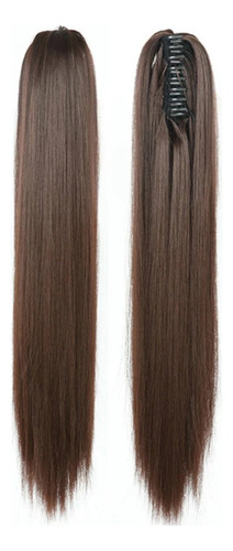 Cola De Caballo Liso Recto Clip Extension Cabello Postizo