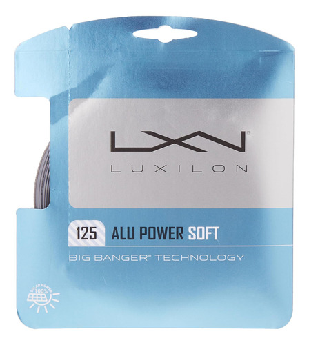 Corda De Tênis Luxilon Alu Power Soft 125 - Conjunto, Cinza
