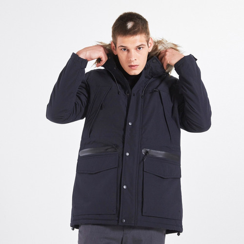 Campera Hombre Parka Gabardina Piel Snowmass Parka Supply