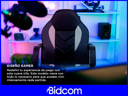 Imagen 5 de 9 de Silla Gamer Pc Escritorio Piccolo Gadnic Respaldo Cuero