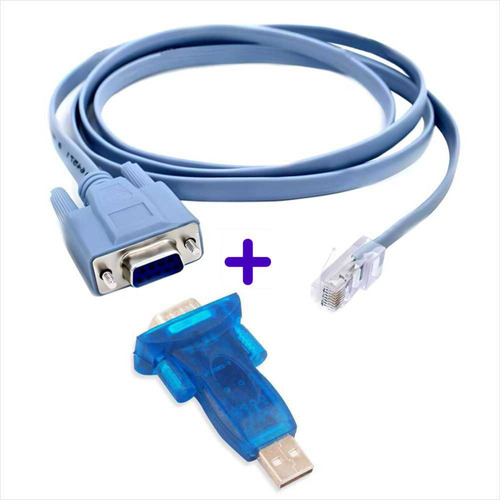 Cable Consola Cisco Serial Db9 A Rj45 + Serial Usb Ch340