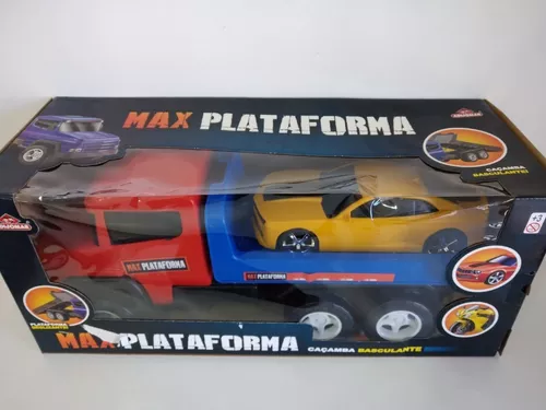 Caminhão Basculante Brinquedo Carrinho Max Plataforma 50 Cm