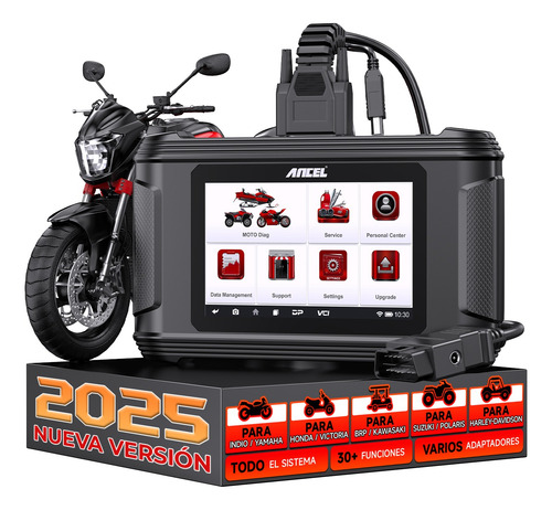 Escáner Obd De Motos Para Yamaha/honda/kawasaki/harley/brp