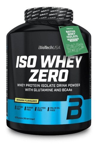 Iso Whey Zero 5 Libras Biotechusa - Banana Sabor Banana