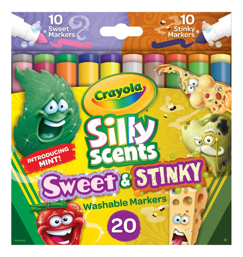 Imagen 1 de 2 de Crayola: Caja X 20 Marcadores  Apestosos  & Dulces 