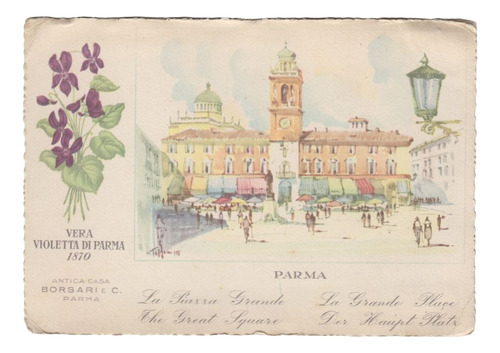 Perfume Borsari Antigua Postal Vera Violetta Di Parma Italia