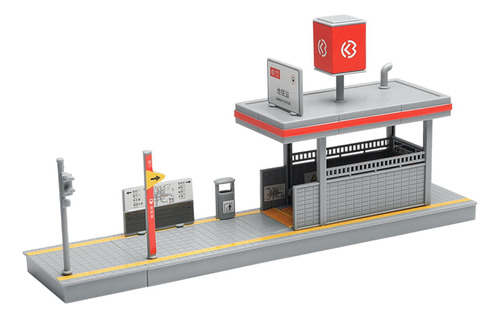 Diy 1/64 Estación De Metro Modelo Paisaje Suministros