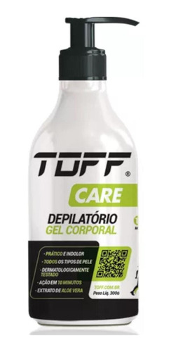 Toff Gel Depilatório Corporal Extrato De Aloe Vera Natação 