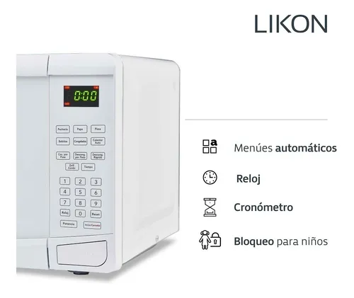 Microondas 23lts Likon Li23g-s20 Digital