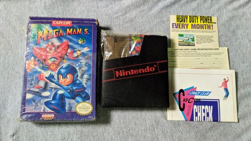 Juego De Nintendo Nes En Caja - Megaman 5 Mega Man Retro 